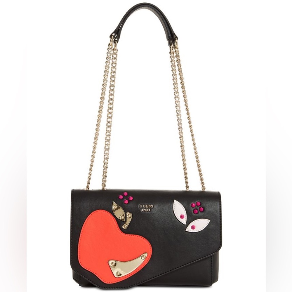 GUESS fruit punch crossbody flap bag